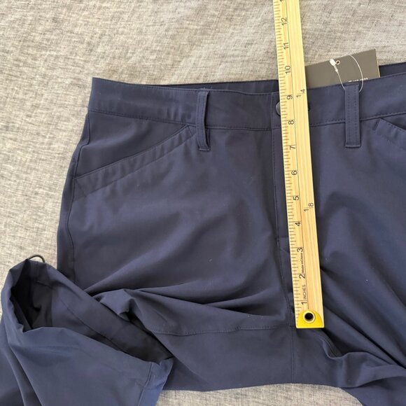 Eddie Bauer Atlantic Blue Capri Performance Stretch Quick Dry Pant Womens 10 NEW - Picture 10 of 10